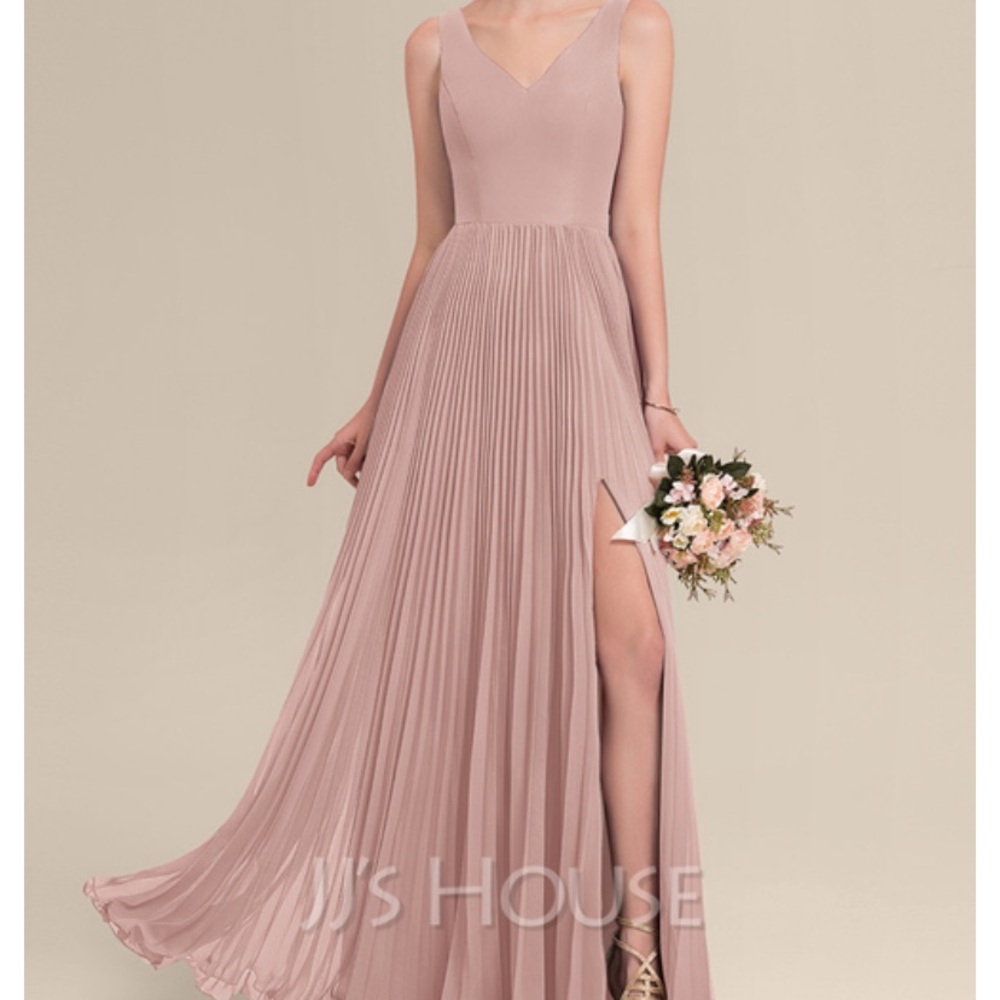 JJsHouse A-Line V-Neck Bridesmaids Dress
